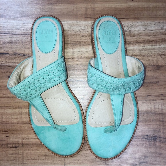 Frye Shoes - Frye Mint Green 7.5 thong Sandals Frye Shoes - Frye Mint Green 7.5 thong Sandals